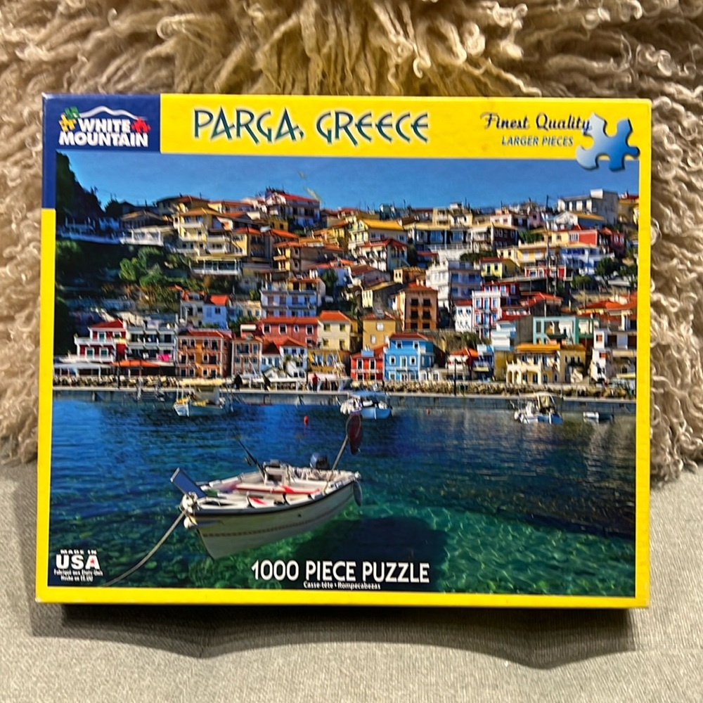 White Mountain 🔴2/$20🔴Parga, Greece Jigsaw Puzzle 1000 Piece